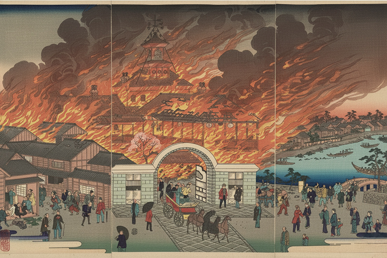 好美の幕末中央区54　銀座大火