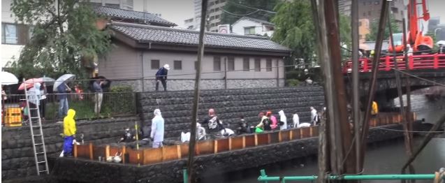 ７月１日（日）全員で大幟の柱・抱木掘出し