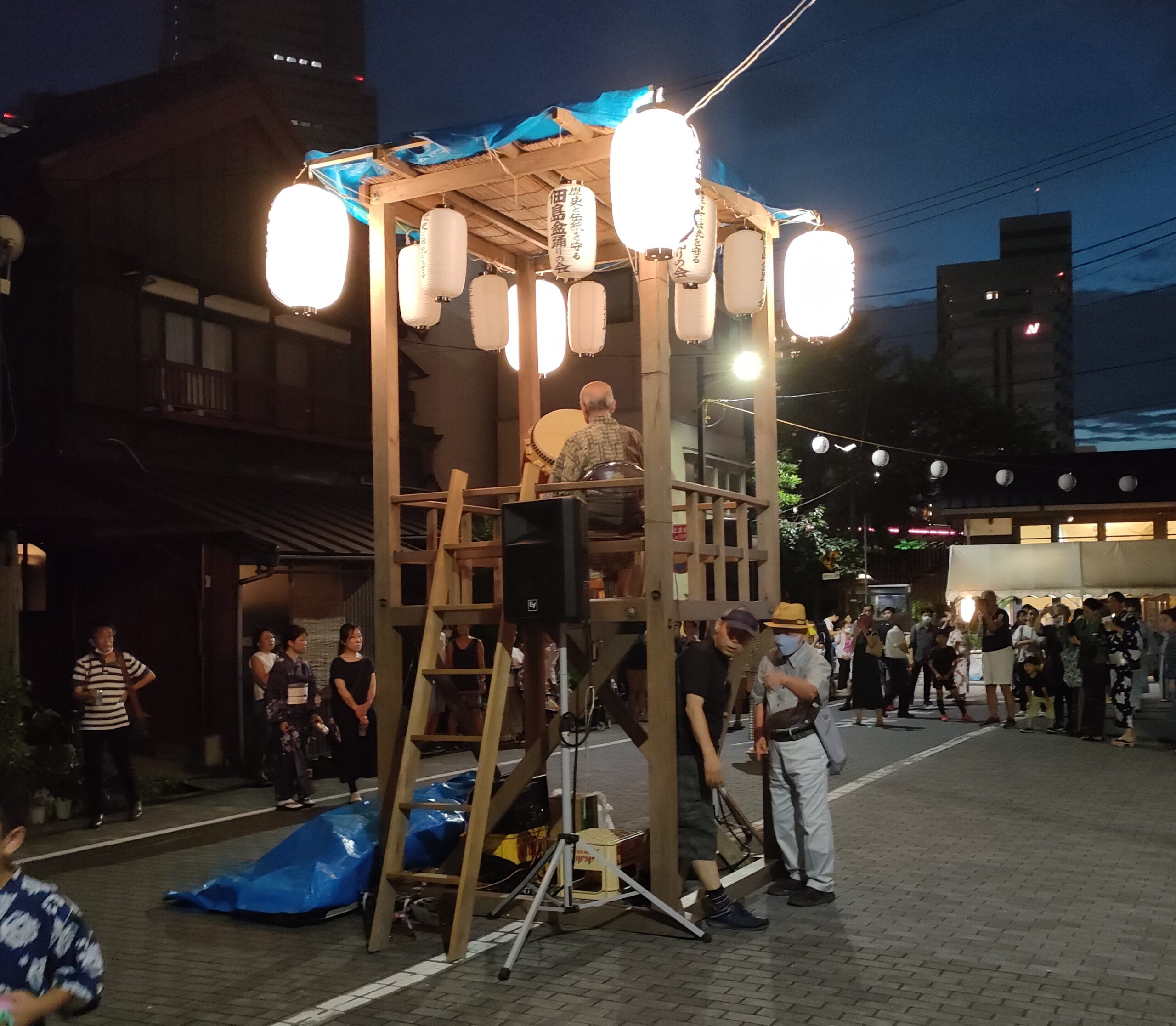 江戸の情緒を伝える「佃島盆踊り」櫓組立ボランティア募集　7月5日日曜日